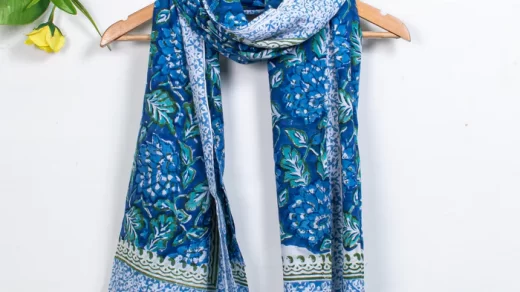 Cotton Block Printed Scarves